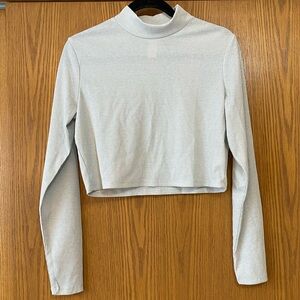 H&M Long Sleeve Shimmer Top